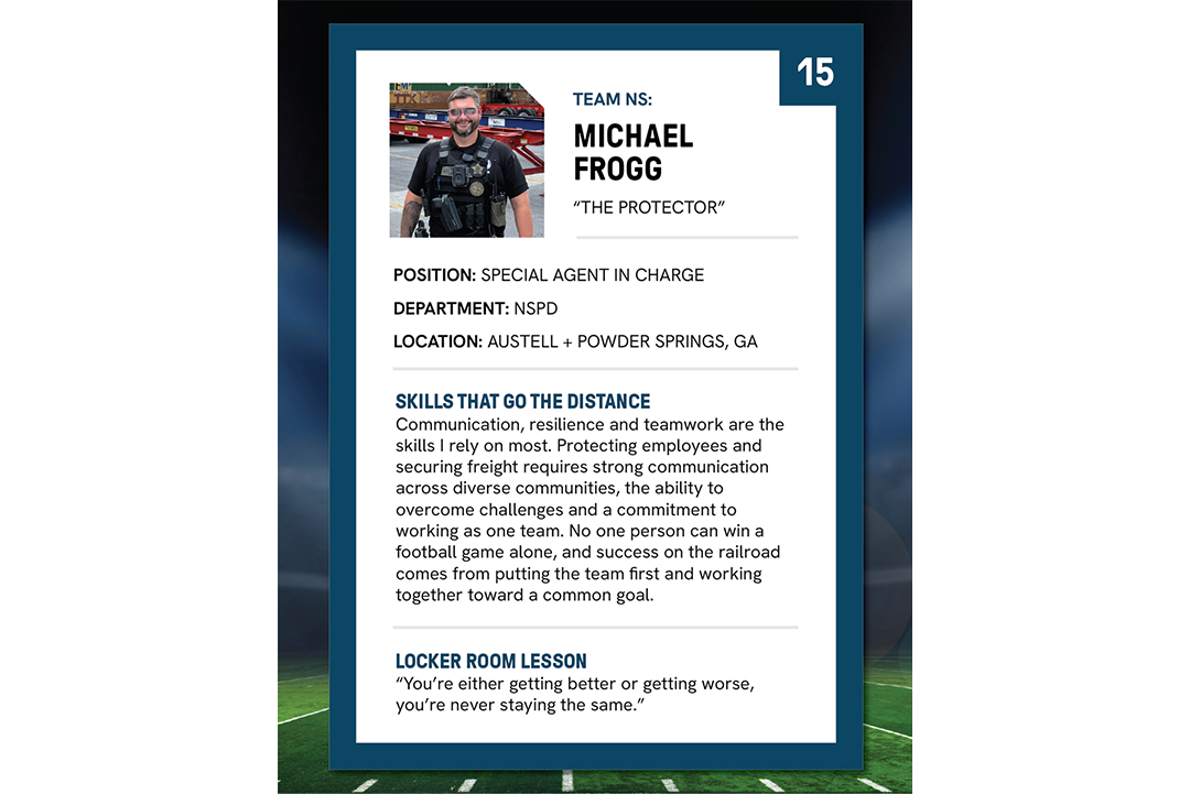 Michael Frogg card back