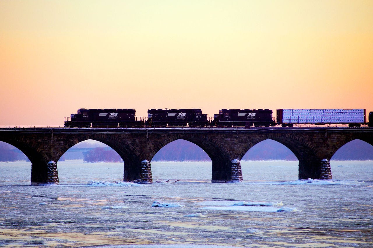 Norfolk Southern Commodity Train – Rockville Bridge; Marysville, Pennsylvania