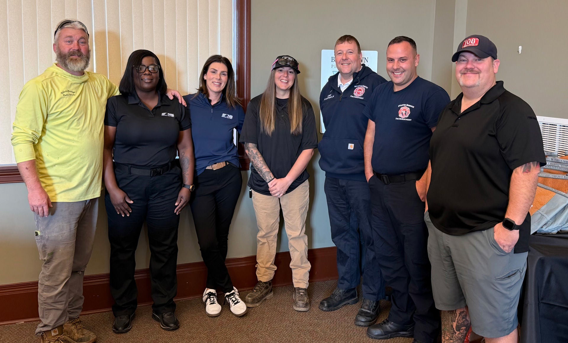 Group photo of Bellevue Fire Department in Pennsylvania