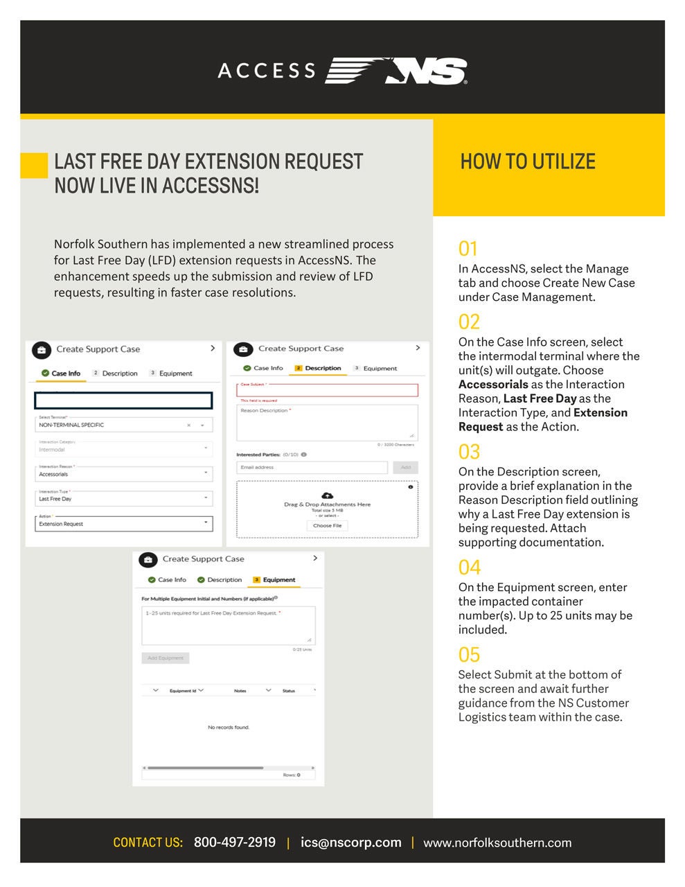 Last Free Day Extension Request Now Live in AccessNS