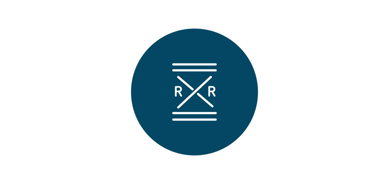Icon portraying railroad pavement markings