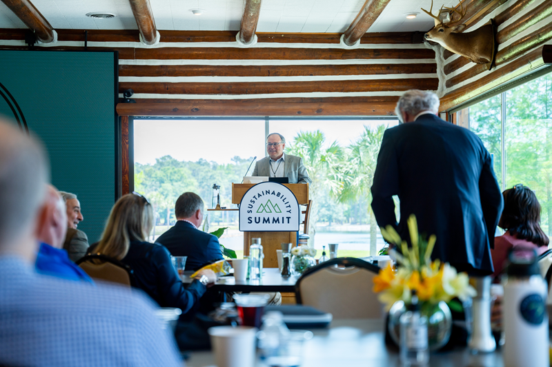 Josh Raglin speaking at Sustainability Summit 2022
