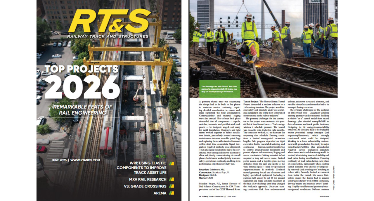 RT&S Magazine article about Top Projects 2026