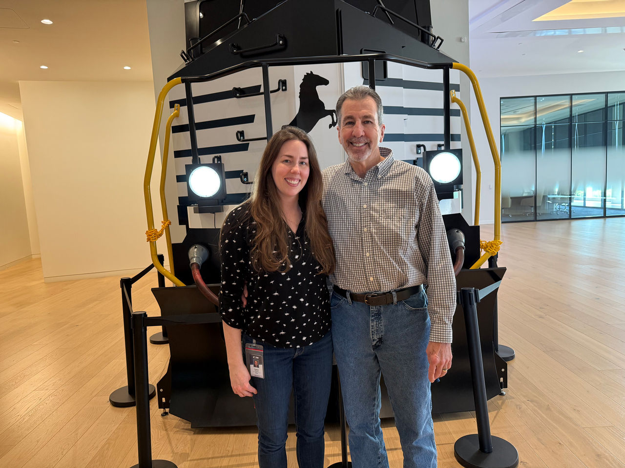 Katelyn Brammer with her father
